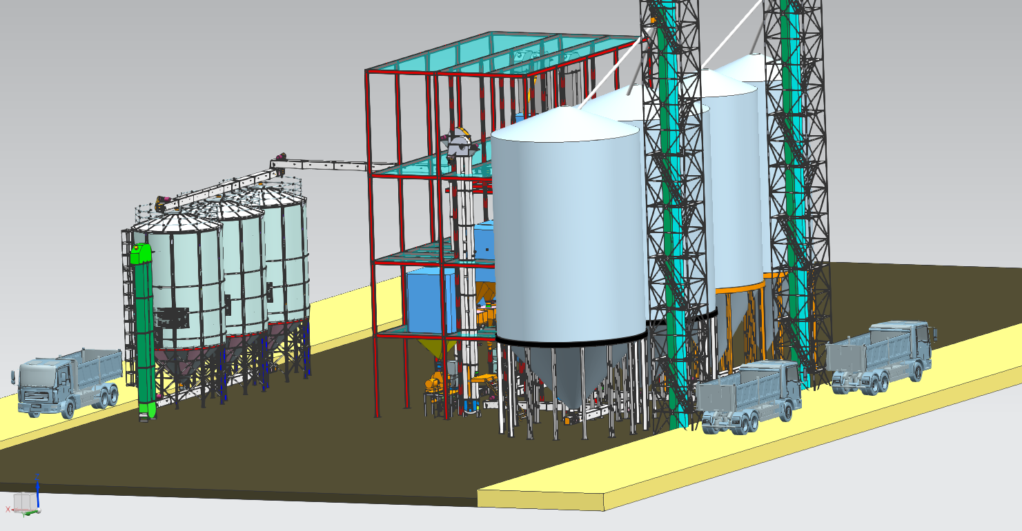 全價飼料雙線加工機組設備